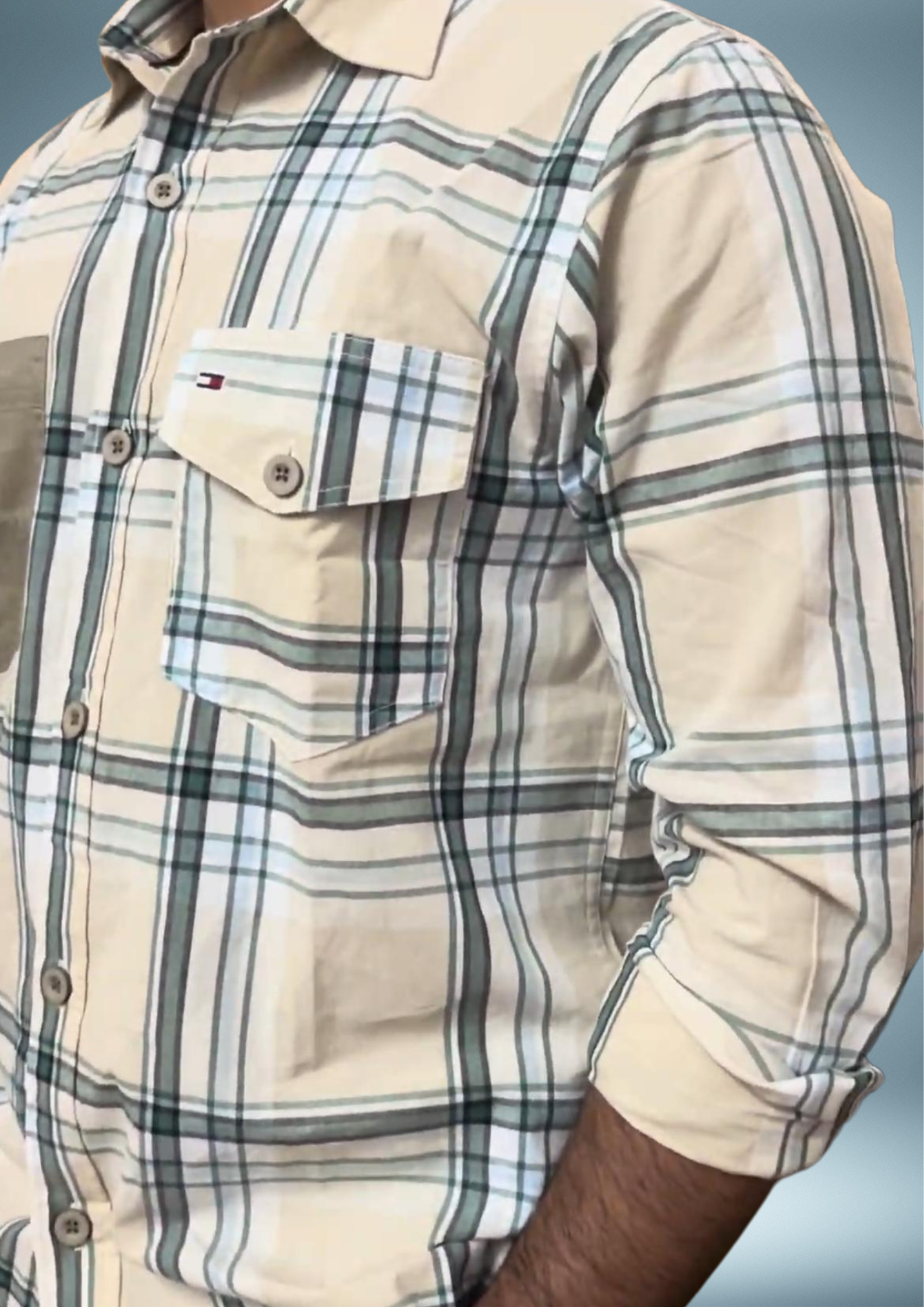 CHECK STRIPED SHIRT - Image 2